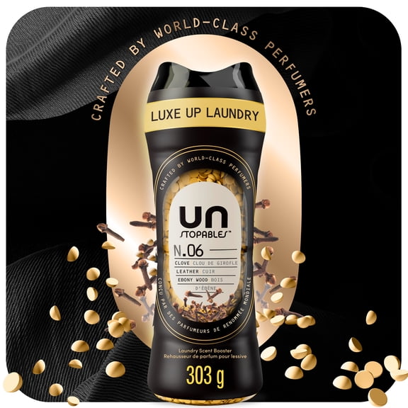 Perles rehausse-parfum pour la lessive Downy Unstopables Collection Illimitée, nº 6, parfum fin, perles parfumées pour une fraîcheur longue durée