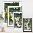 thumbnail image 4 of Designart 'Pelicans Resting Near The river Water' Traditional Framed Canvas Wall Art Print, 4 of 5