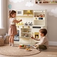thumbnail image 4 of AILEEKISS Kids Toy Kitchen for Children, Pretend Kids Play Kitchen Set with Cooking Accessories, Beige, 4 of 13
