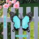 thumbnail image 4 of Hierro Jardín Mariposa 3D Mariposa Adornos Pequeño Metal Mariposa Arte Pared Colgante Decoración Con Gancho Muyoka Hogar, 4 of 6