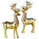 thumbnail image 2 of Estatuilla Escultura Zulema Lucky Animal Deer Decoración Oro, 2 of 8