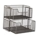 thumbnail image 2 of Organizador de armario, cesta de almacenamiento para pantalones, resistente, ahorra espacio, estante extraíble, organizador para el hogar, dormitorio, Mediano 2 capas, 2 of 9