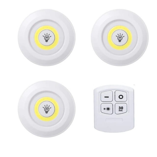 Lámparas LED inalámbricas para interiores con control remoto (juego de