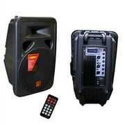 Mr. DJ PP3500BT 15-Inch 2500-Watt Bass Amplifier Cabinet with Max Power Speaker+Mr. Dj SS350 Folding Tripod DJ Speaker Stand