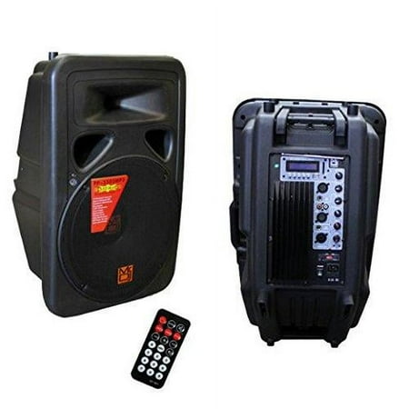 Mr. DJ PP3500BT 15-Inch 2500-Watt Bass Amplifier Cabinet with Max Power Speaker+Mr. Dj SS350 Folding Tripod DJ Speaker Stand