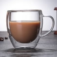 thumbnail image 3 of Double Wall Coffee Mugs With Handle Drinking Insulation Glass Tea Cup Gift Drinkware Milk, 3 of 11