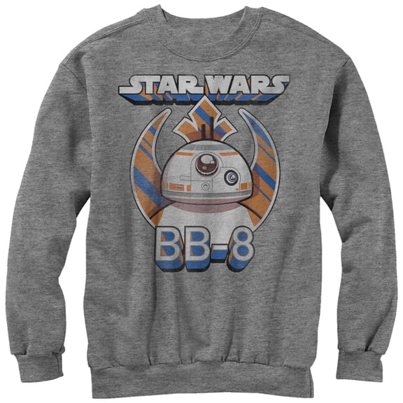 Men's Star Wars The Force Awakens BB-8 Droid Sweatshirt Athletic Heather Large