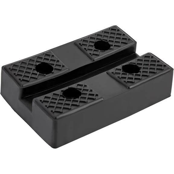 Rubber Arm Pad, Lifter Rubber Pad, 4-Hole Rectangular Lift Rubber Mat for Home Improvement, Construction Work