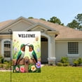 thumbnail image 2 of Amhnf Welcome Hummingbirds Garden Flag For Home Outdoor Garden Yard Decor 12x18 inch, 2 of 5