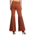 thumbnail image 2 of Eandarui Womens Cowgirl Western Flared Pants Tassel High Waisted Motorcycle Pants Western Cowboy Outfits Brown XL, 2 of 7