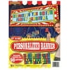 Circus Carnival 5' Banner With Sticker Letters Personalized Party Accessory