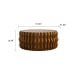 thumbnail image 6 of Drum Fluted Modern Round Coffee Table, Mid Century Circle Center Coffee Tables with Sturdy Pedestal, for Bedroom Apartment Living Room Farmhouse., 6 of 6