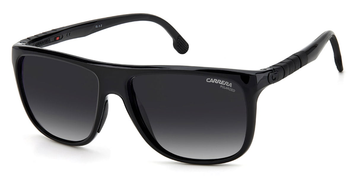 Carrera Men's Ca5041s Rectangular Sunglasses, Black/Dark Gray 
