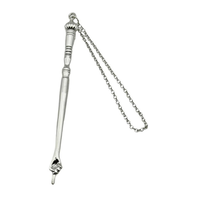 ziyahi Yad Torah Pointer Reading Tool Hand Pointer Bible Silver Pointer Hand Crown Yad Head Assistant Silver Onion Top Length 17cm