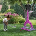 thumbnail image 3 of Disney Minnie Mouse 4-in-1 Sports Center – Adjustable Basketball Hoop, Soccer/Hockey Net & Golf, Pink, 3 of 11
