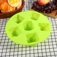 thumbnail image 3 of Molde de silicona con forma de casa pequeña para chocolate, molde para cubitos de hielo, utensilios para hornear pasteles, color verde, 3 of 4