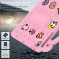 thumbnail image 4 of TECH CIRCLE Case for Samsung Galaxy Tab A8 10.5 Inch 2022 (SM-X200/SM-X205/SM-X207), Rugged Drop Protective Handle Stand Kids Friendly Case for Samsung X200, Pink, 4 of 6