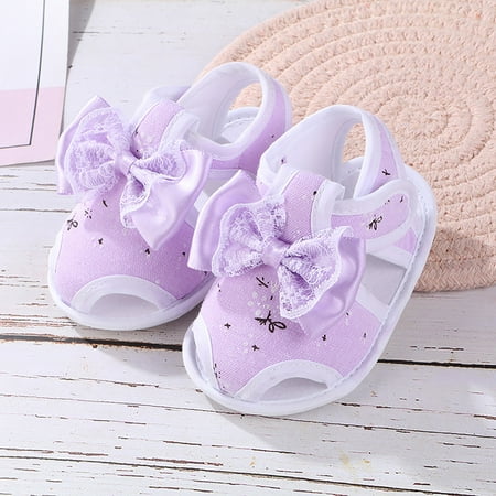 

Bessbest New Year Baby Girls Boys Soft Toddler Shoes Toddler Walkers Shoes Lace Bow Princess Shoes Sandals