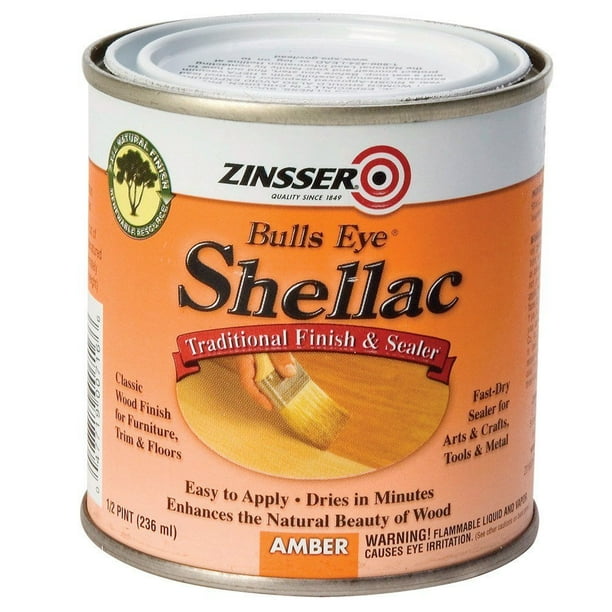 Bulls Eye® Shellac, Amber, Half Pint By Zinsser Ship from US Walmart