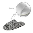 thumbnail image 4 of POLERO Grey Cheetah Print Slippers for Women Japanese Style House Slippers Indoor Lightweight Open Toe Bathroom Slides Soft Sole Sandals for Home Use, Size 9-10, 4 of 7