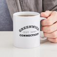 thumbnail image 4 of CafePress - Greenwich Connecticut Mugs - 11 oz Ceramic Mug - Novelty Coffee Tea Cup, 4 of 4