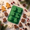 thumbnail image 4 of Holiday Silicone Chocolate Mold– Santa Claus Christmas Tree Stocking Silicone Molds for Chocolate – Christmas Themed Silicone Cookie Mold, Multipurpose Silicone Mold for Ice Resin Soap Candy, 4 of 7