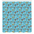 thumbnail image 3 of Ambesonne Airplane Shower Curtain, Air Transportation Kites, 69"Wx70"L, Multicolor, 3 of 3