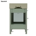 thumbnail image 3 of Harper & Bright Designs 20" Small Bathroom Vanity with Sink, Bathroom Vanity Cabinet with Ceramic Top and Storage Drawer, Green, 3 of 20
