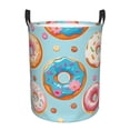 thumbnail image 2 of Goofa Colorful Donut Printed Circular Hamper,Laundry Basket with Handles,Storage Baskets Foldable,Large Capacity Laundry Hamper-, 2 of 8