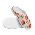 thumbnail image 3 of Haiem Strawberries Print Women's Fuzzy Memory Foam House Slipper Cozy Home Footwear Non-slip Winter Slippers-35/36, 3 of 7