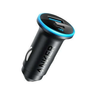 Auto Drive Quick Charge 3.0 Car Charger with Blue and Red Pulsing Light,  36W Charging Ports 