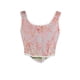 thumbnail image 4 of Camisola moldeadora de cintura con encaje y lazo sin espalda con estampado de flores para mujer, top de poliéster, 4 of 7