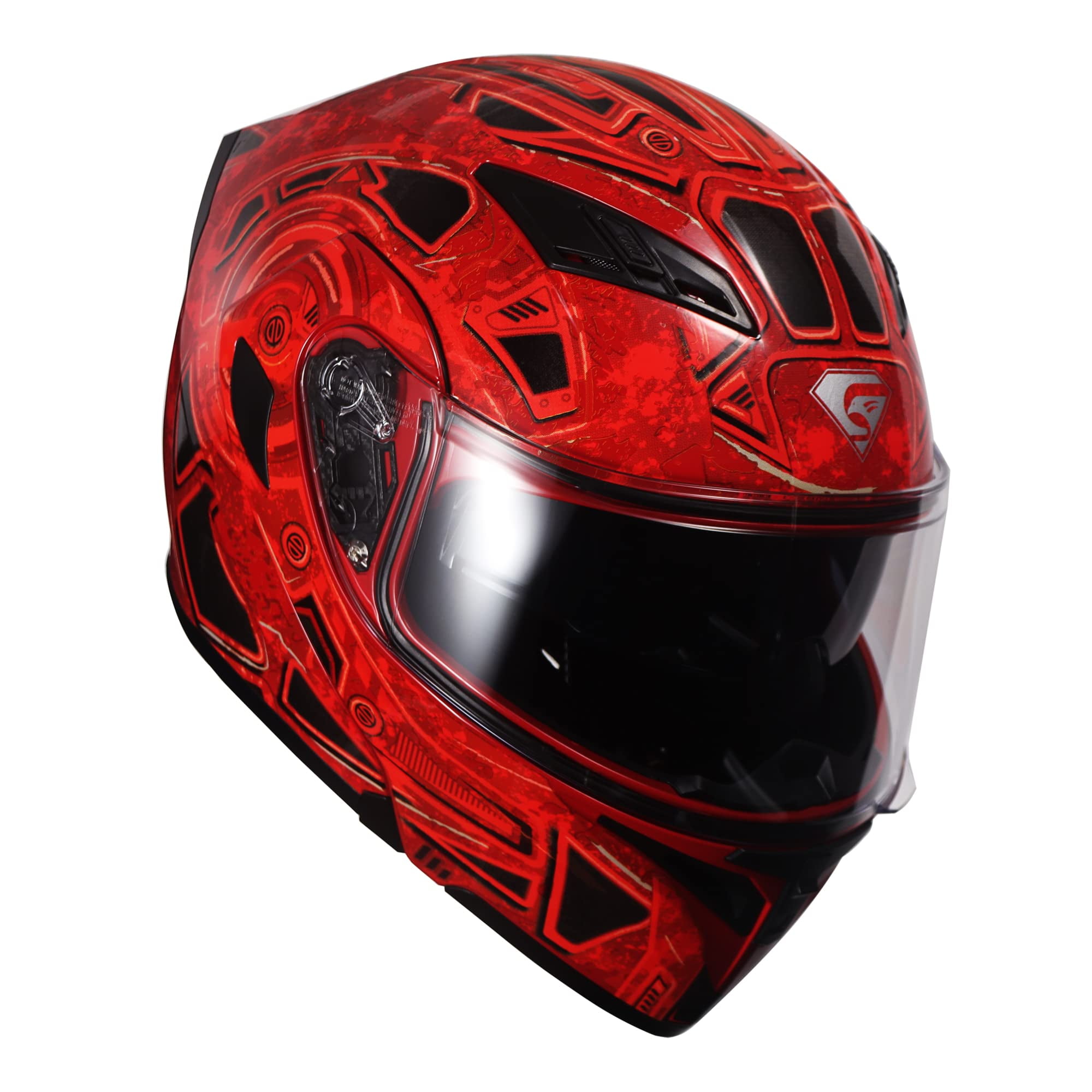 KYPARA Motorcycle Dual Visor Flip up Modular Full Face Helmet with DOT certification of Impressionism XL Demon Slayer Walmart