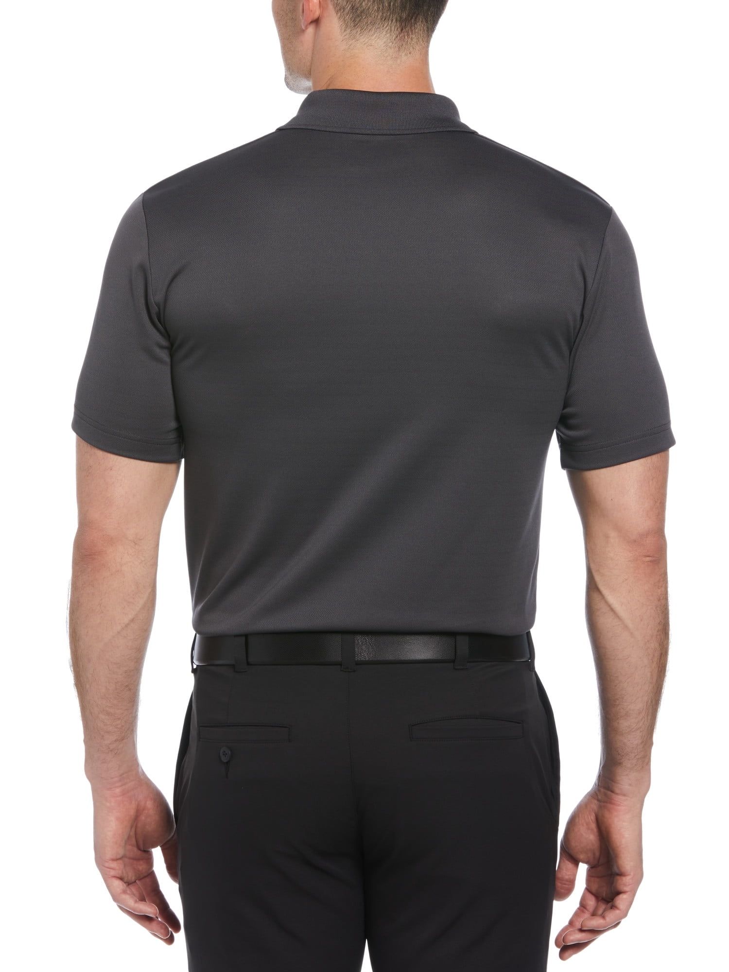Ben Hogan Men's and Big Men's Performance Easy Care Solid Ventilated Short Sleeve Polo Shirt, up to size 5XL