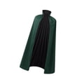 thumbnail image 4 of Capa de Halloween, capa de , capa de , túnica de mago, capa medieval para suministros de fiesta, accesorio de fotografía Negro Verde, 4 of 10