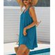 thumbnail image 5 of Vestido túnica con escote redondo, vestido túnica informal de verano de talla grande para mujer, vestido de tirantes plisado para mujer, materiales ecológicos, 5 of 7