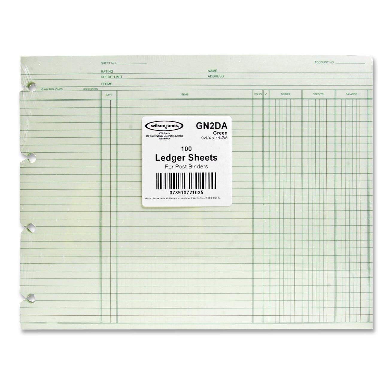 Gn2da Green End Balance Ledger Form Paper Both Sides Alike Punched For Post Binders 9 1 4 X 11 7 8 100 Sheets Pack Green Paper Printed In Green And By Wilson Jones Walmart Com Gn2da Green End Balance Ledger Form Paper Both Sides Alike Punched For Post Binders 9 1 4 X 11 7 8 100 Sheets Pack Green Paper Printed In Green And By Wilson Jones Walmart Com