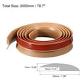 thumbnail image 2 of Unique Bargains Floor Transition Strip 6.6Ft 2 Meter Self Adhesive for Height 5mm Dark Wood, 2 of 6