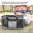 thumbnail image 3 of Cat Carrying Bag, Large Space Fluent Zipper Breathable Widened Handle Cat Carrier Side Mesh Storage Pocket  for Outdoor, 3 of 8