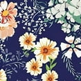 thumbnail image 6 of BANET Fitted Round Tablecloth Orange Daisy,beautiful white flower garden floral leaves Table cover,Elastic Edged Table Cloth Fits Round Tables  42"-46, 6 of 8