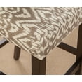thumbnail image 3 of Linon Home Decor BS012OCO01U Mller Ikat Coconut Bar Stool, 3 of 8