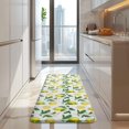 thumbnail image 4 of Yellow Lemon Fruit Slices White Pattern Kitchen Rug Mat,Kitchen Runner Rugs Non Skid Washable,Decorative Kitchen Floor Mats for Kitchen,Sink,Laundry,17"x47.2", 4 of 7