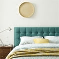 thumbnail image 6 of Maklaine Queen Biscuit Tufted Performance Velvet Platform Bed in Teal Blue, 6 of 6
