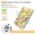 thumbnail image 5 of Pet Cooling Pad Foldable Self Cooling Mat Breathable Pet Cushion Sleep Pad for Dogs and Cats Floral Orint in Bold M, 5 of 9