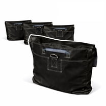 Moose Supply Vinyl Sand Bag for Inflatable Bounce Houses, Black 4 Pack