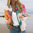 thumbnail image 2 of GXIPO Womens Zip Up Sweatshirts Jackets Long Sleeve Casual Loose Outwear with Pockets Multicolor XL, 2 of 5