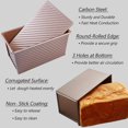 thumbnail image 4 of YOPTOP Pullman Loaf Pan with Lid Premium Non-Stick Sandwich Bread Loaf Pan with Lid Carbon Steel Bread Pans for Baking Gold,8x4pullmanloafpan, 4 of 7