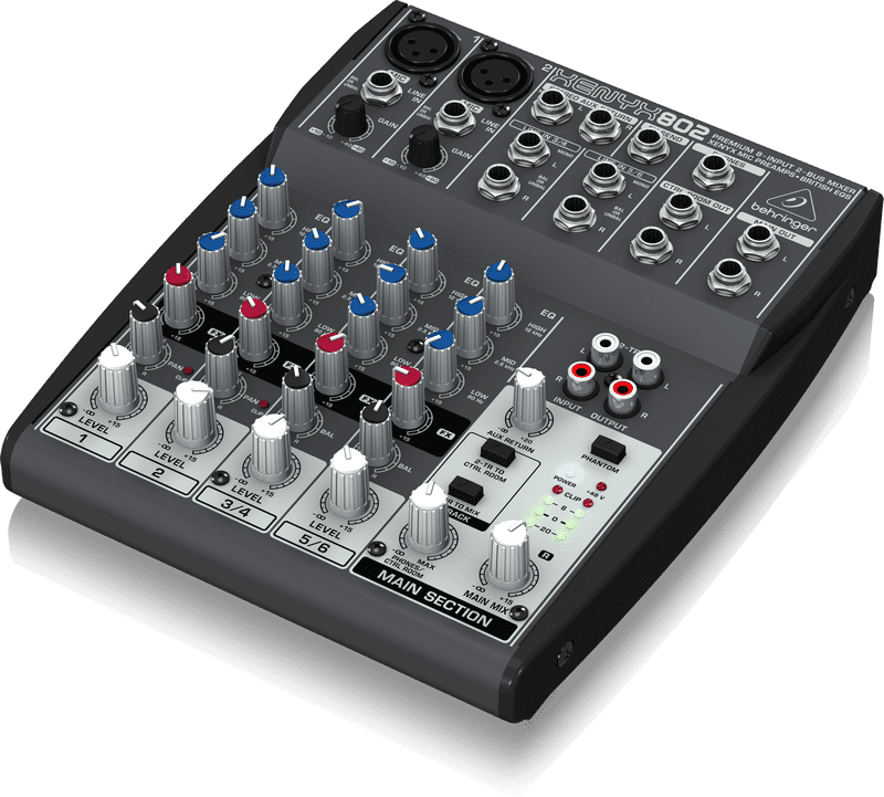 Behringer Premium 8 Input 2 Bus Mixer with XENYX Mic Preamps/Compressors/British 690001816207 