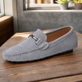 thumbnail image 4 of Zapatos de Cuero Hechos A Mano Planos Sin Cordones Náuticos Ygjytge para Hombres Mocasines Transpirables Antideslizantes Primavera Verano, 4 of 8