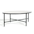 thumbnail image 5 of SAFAVIEH Couture Jessa Contemporary Oval Metal Coffee Table, Black/White, 5 of 11